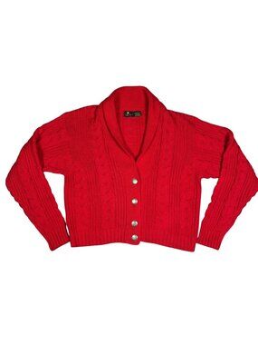Liz-claiborne Women's Red Cardigan
